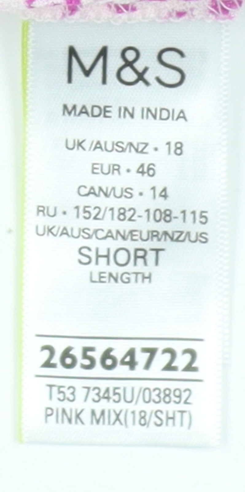 Marks and Spencer Women's Pink Peasant Skirt Floral 18