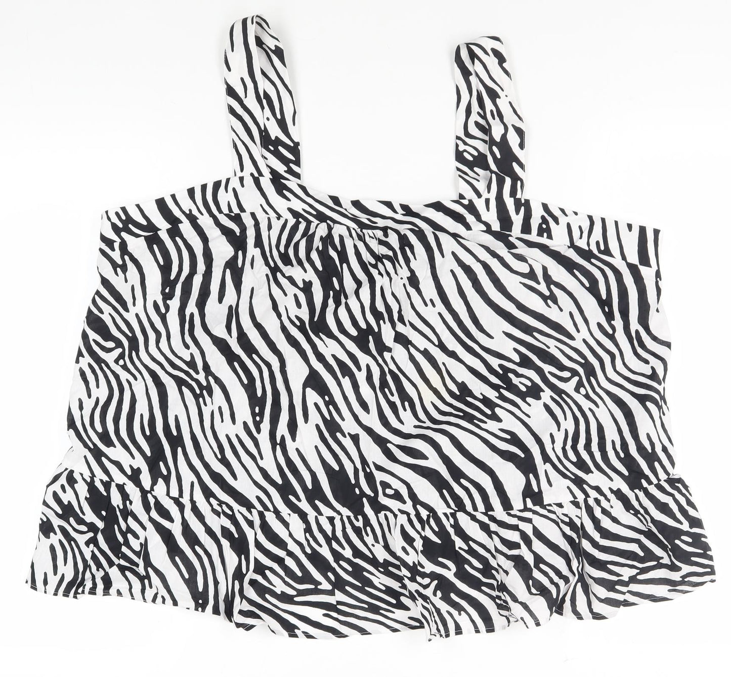 Marks & Spencer Women's Black Zebra Tank Camisole Size 24