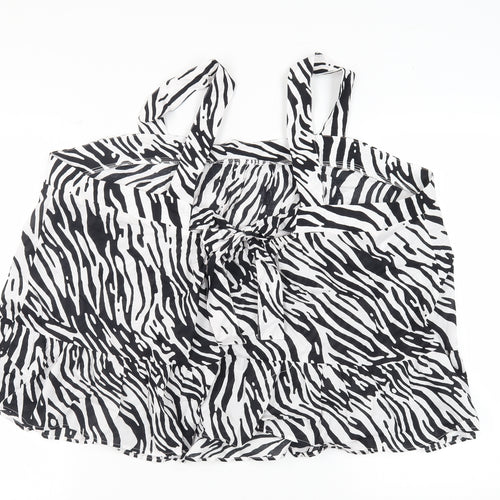 Marks & Spencer Women's Black Zebra Tank Camisole Size 24