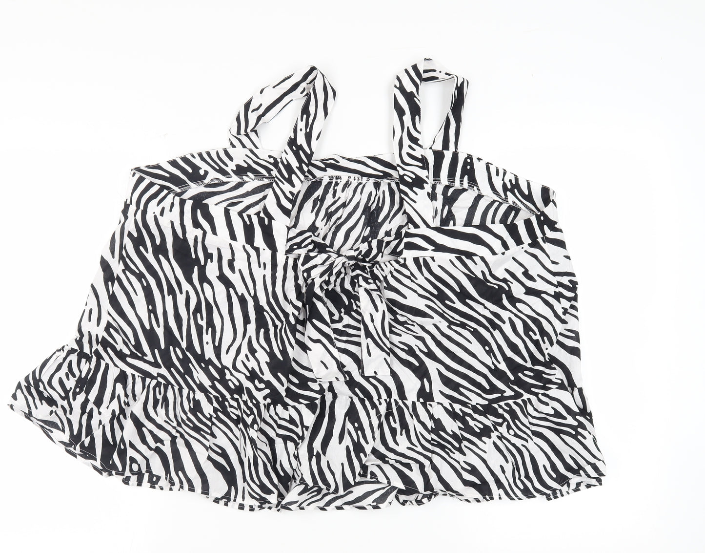 Marks & Spencer Women's Black Zebra Tank Camisole Size 24