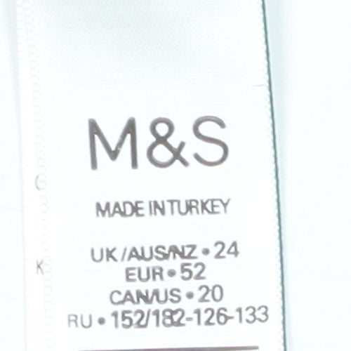 Marks & Spencer Women's Black Zebra Tank Camisole Size 24