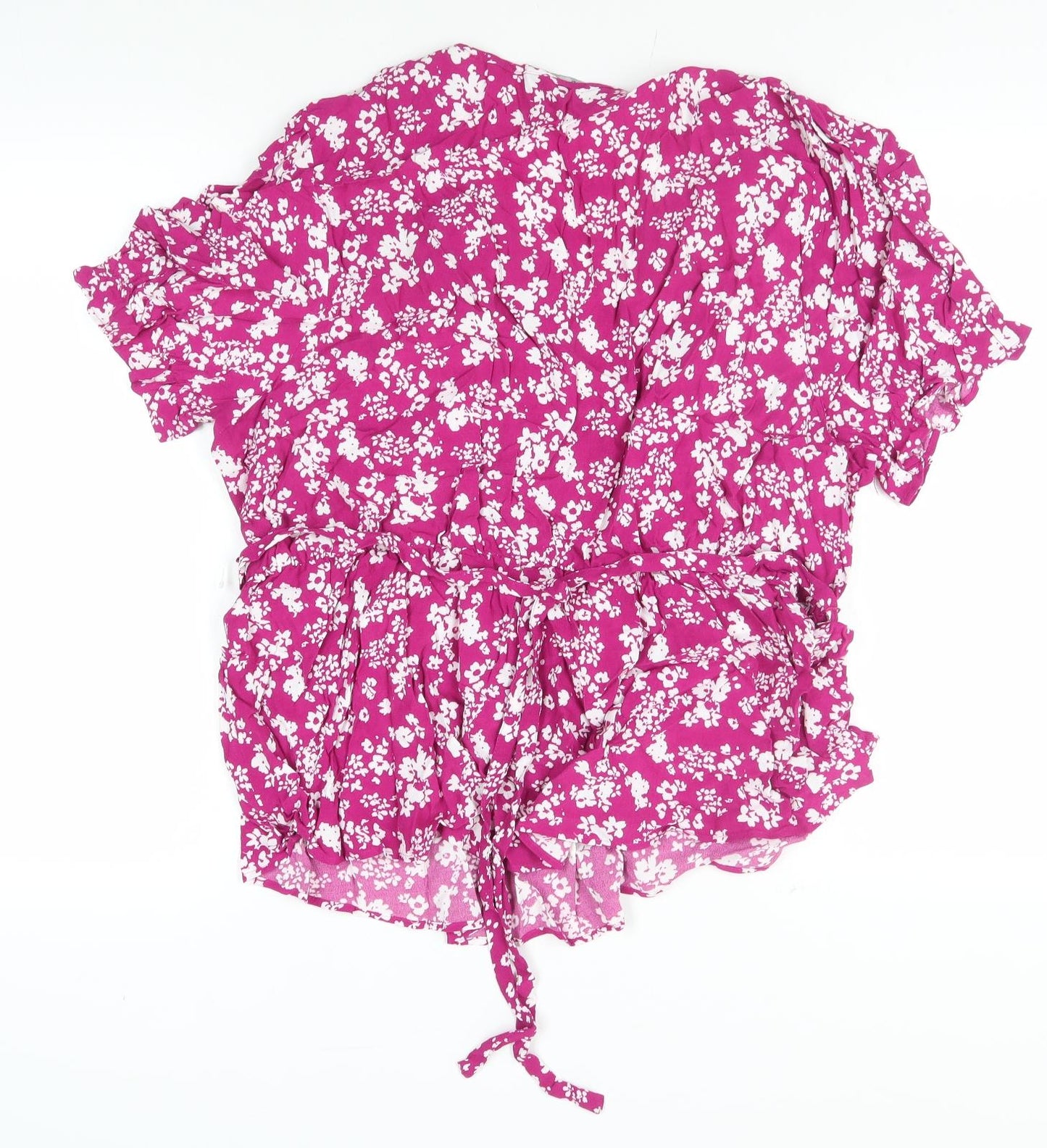 Marks and Spencer Women's Pink Floral Tunic Blouse Size 24
