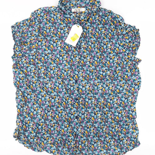 Seasalt Women's Multicoloured Floral Blouse UK 26-28