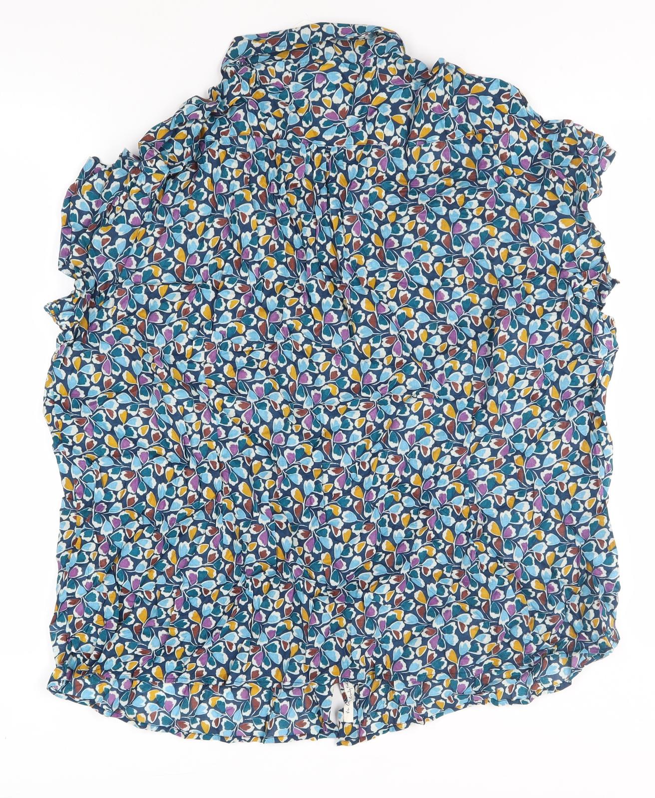 Seasalt Women's Multicoloured Floral Blouse UK 26-28