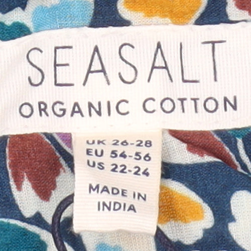 Seasalt Women's Multicoloured Floral Blouse UK 26-28