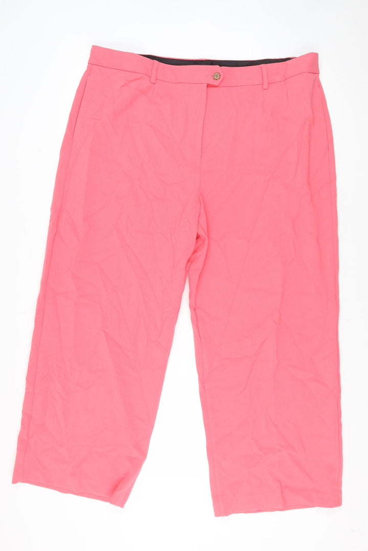 Marks and Spencer Women's Pink Cropped Trousers