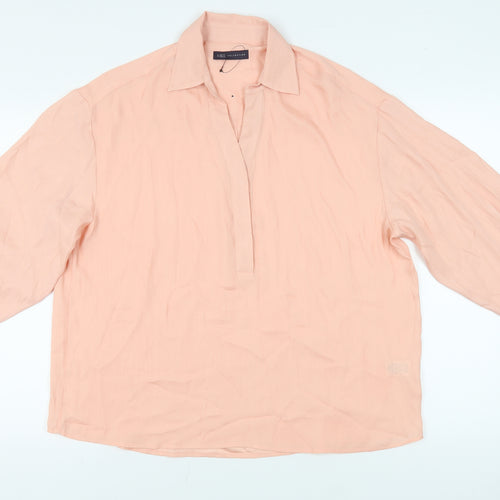 Marks and Spencer Women's Pink Blouse Long Sleeve Size 14