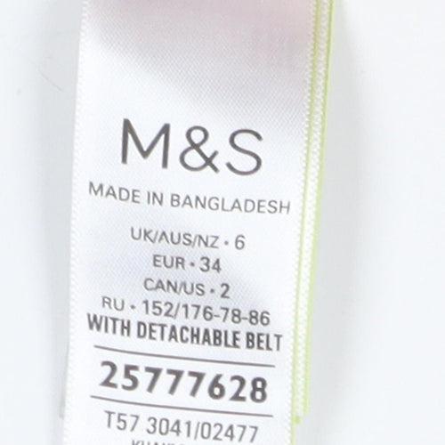 Marks and Spencer Women Grey Cargo Shorts, Size 6