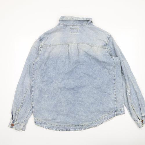 Velvet Heart Womens Blue Jacket Size L Button