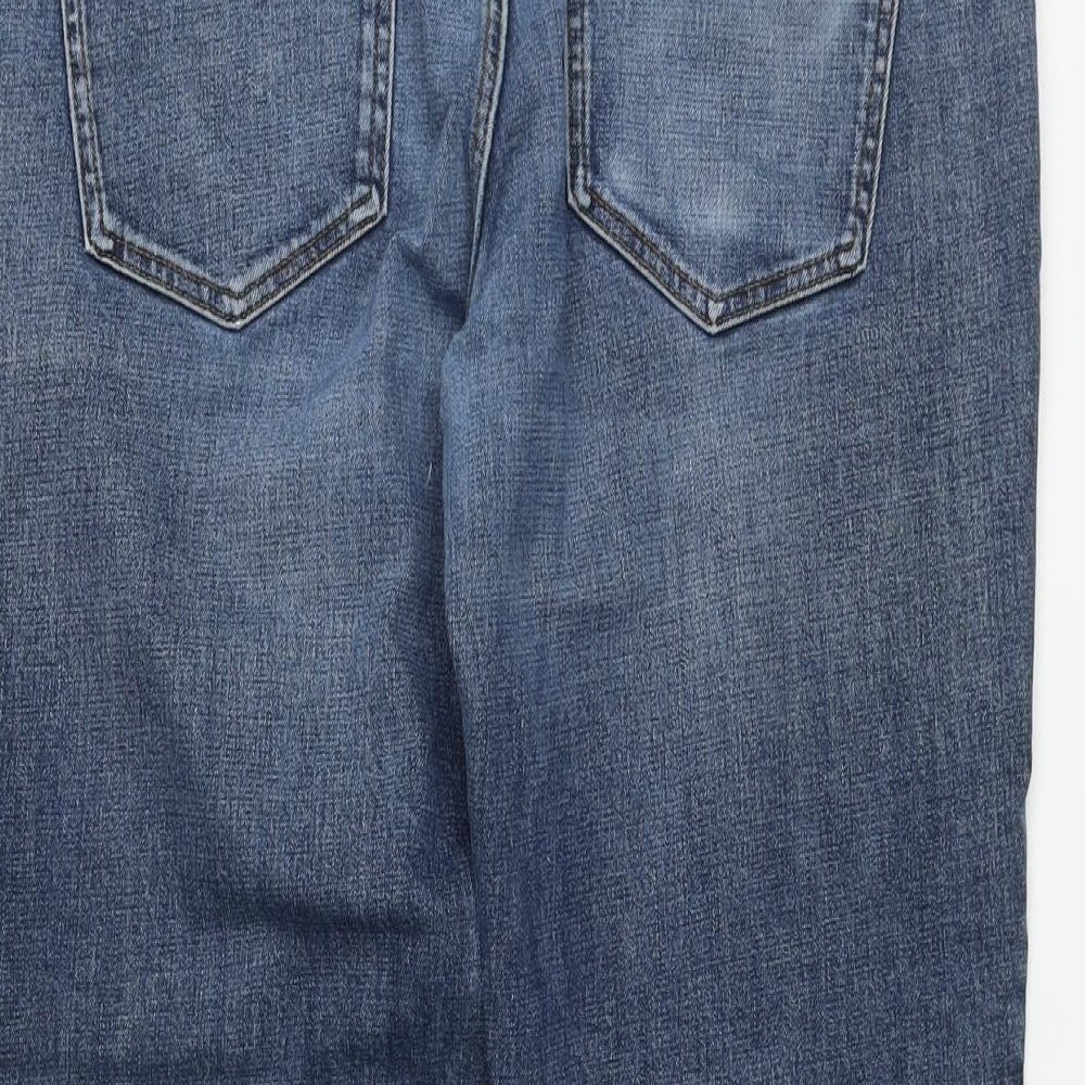 NEXT Mens Blue Cotton Straight Jeans Size 38 in L30 in Regular Button