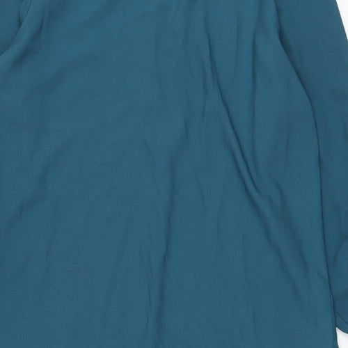 Roman Womens Green Polyester Tunic Blouse Size 18 V-Neck