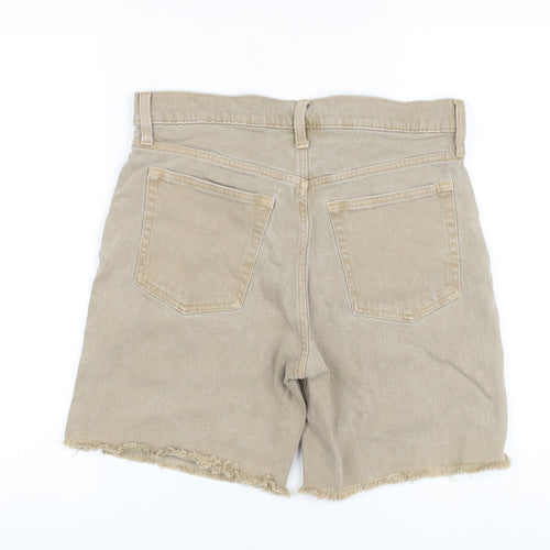 Gap Womens Beige Cotton Bermuda Shorts Size 29 in L8 in Regular Button