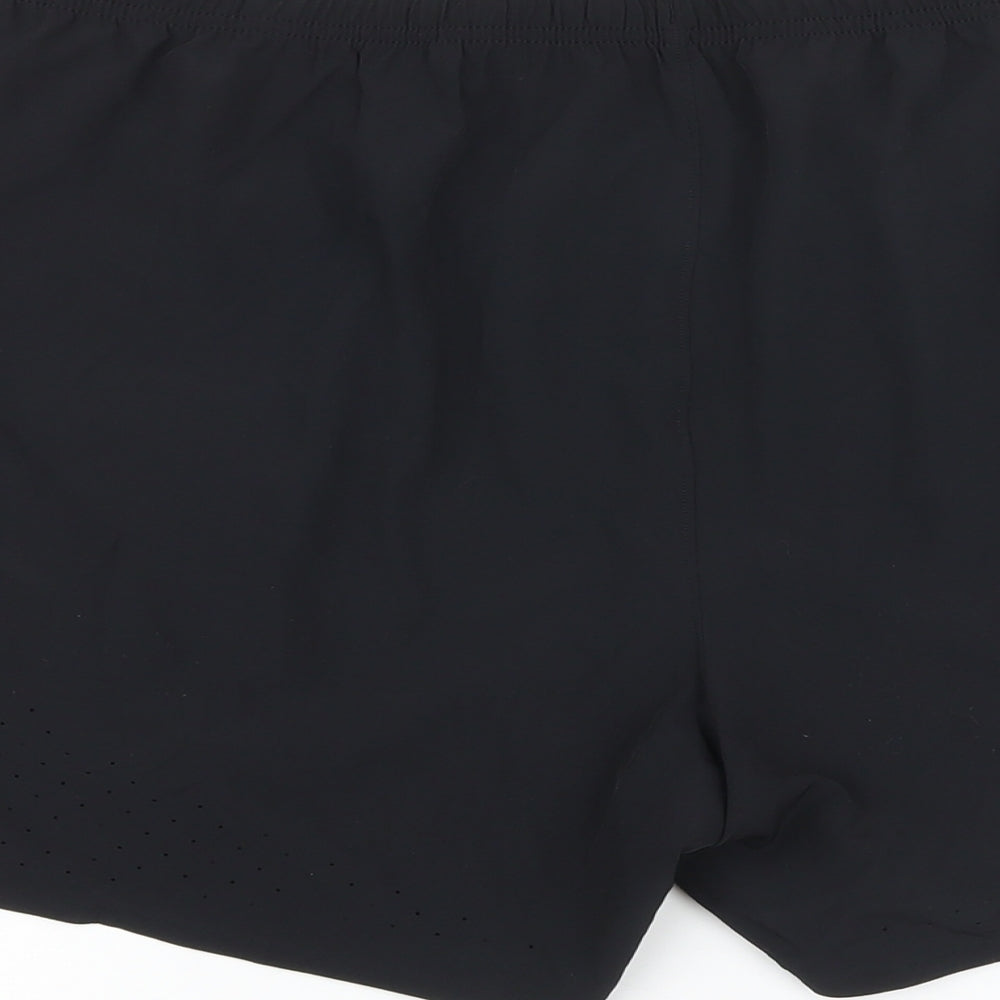 GOODMOVE Womens Black Polyester Sweat Shorts Size 3XL L5 in Regular