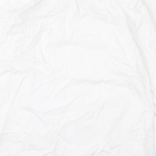 Marks and Spencer Mens White 100% Cotton Dress Shirt Size 16 Collared Button