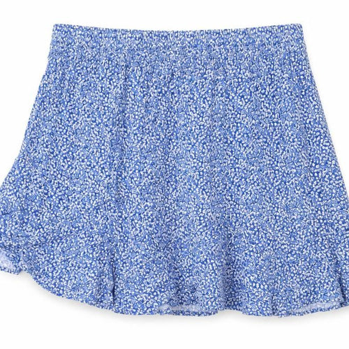Marks and Spencer Womens Blue Floral Viscose Flare Skirt Size 24