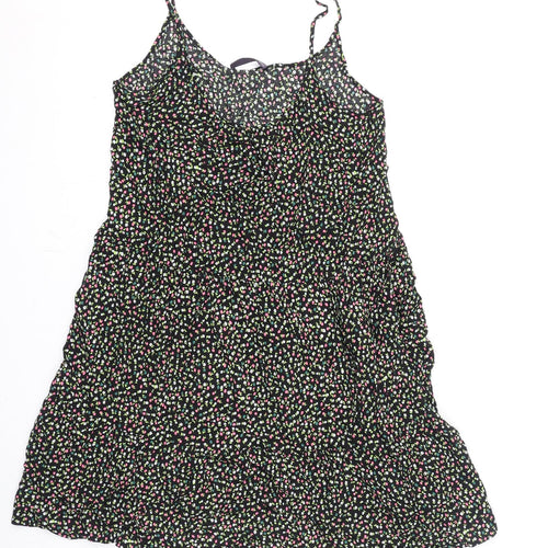 Marks and Spencer Womens Multicoloured Floral Polyester A-Line Size 12 Scoop Neck Pullover