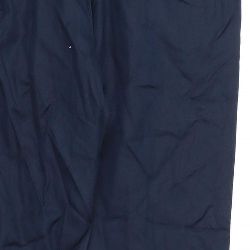 Autograph Mens Blue Linen Trousers Size 40 in L29 in Regular Zip