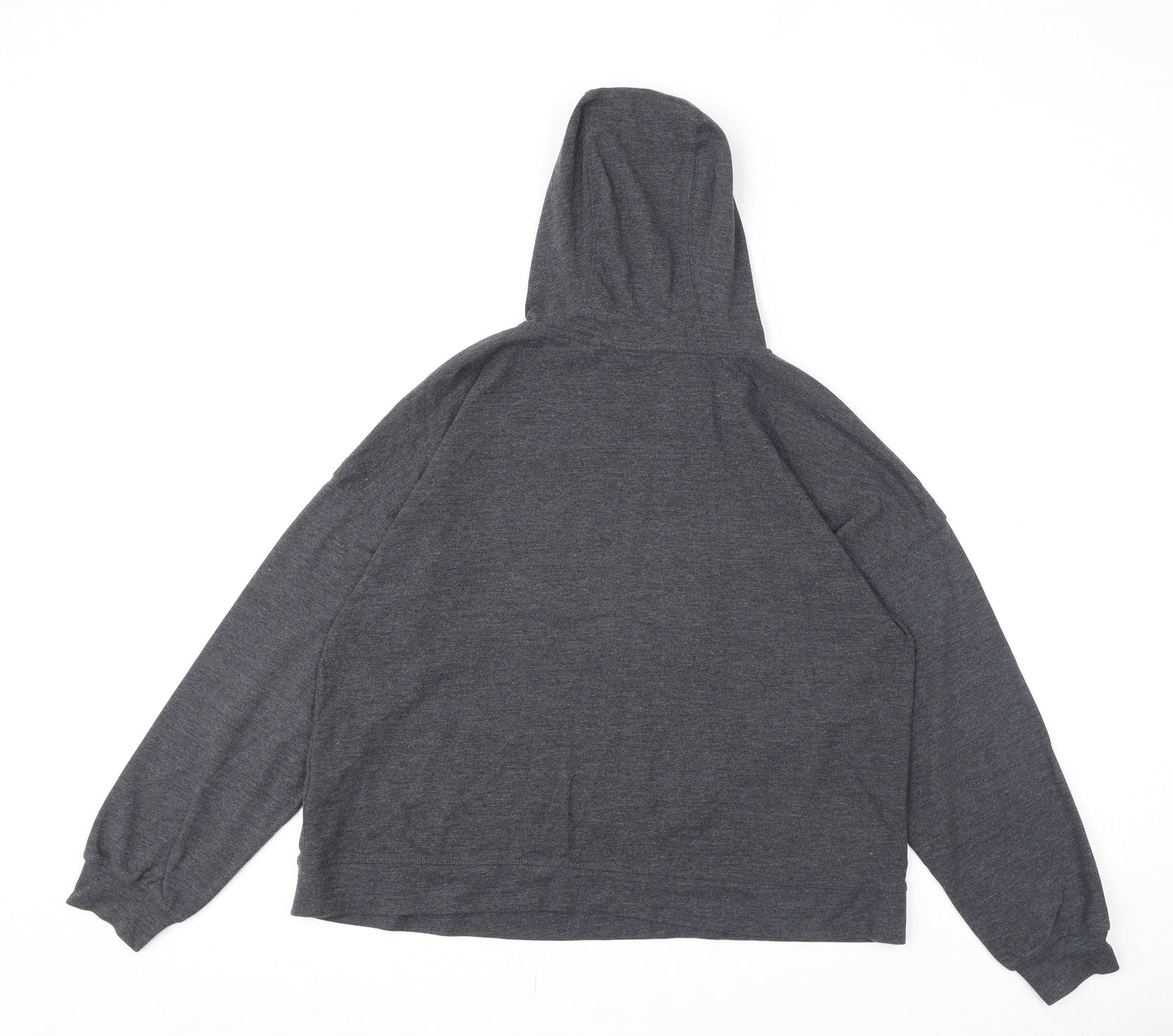 AND/OR Womens Grey Polyester Pullover Hoodie Size 12 Pullover - Embroidery, Stars