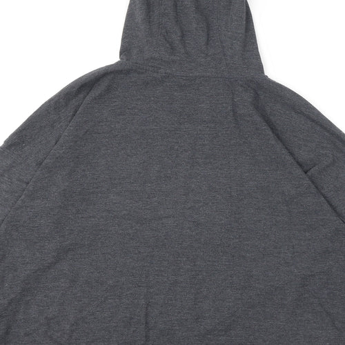 AND/OR Womens Grey Polyester Pullover Hoodie Size 12 Pullover - Embroidery, Stars