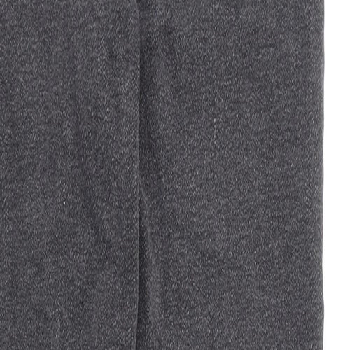 Stradivarius Womens Grey Cotton Straight Jeans Size 8 L25 in Regular Zip