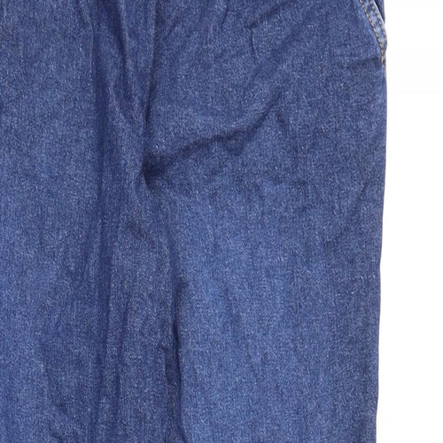 TU Womens Blue Cotton Tapered Jeans Size 10 L26 in Regular Drawstring - Jogger Look