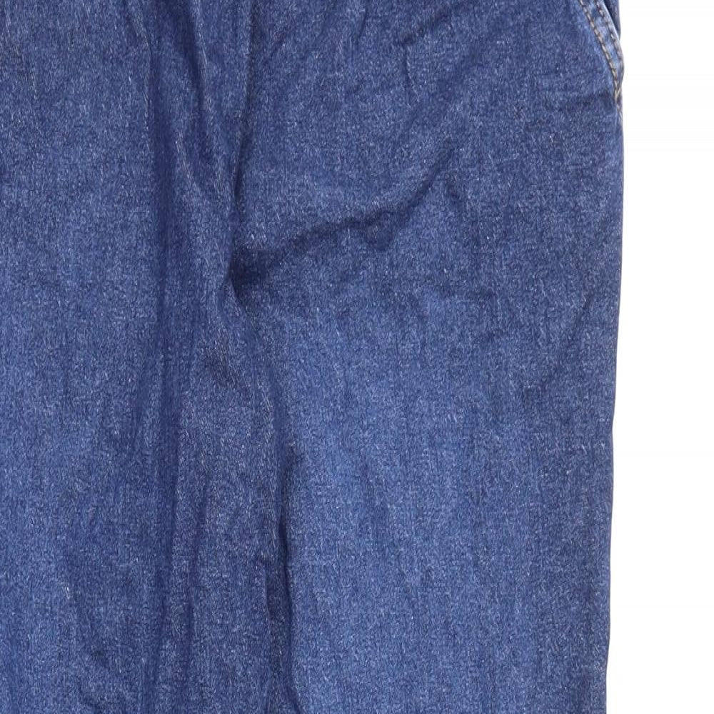 TU Womens Blue Cotton Tapered Jeans Size 10 L26 in Regular Drawstring - Jogger Look