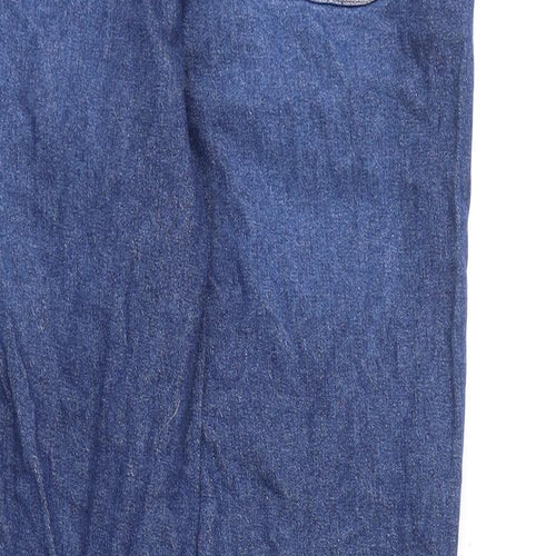 TU Womens Blue Cotton Tapered Jeans Size 10 L26 in Regular Drawstring - Jogger Look