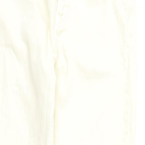 Jack Wills Womens Yellow Cotton Straight Jeans Size 27 in L26 in Regular Zip