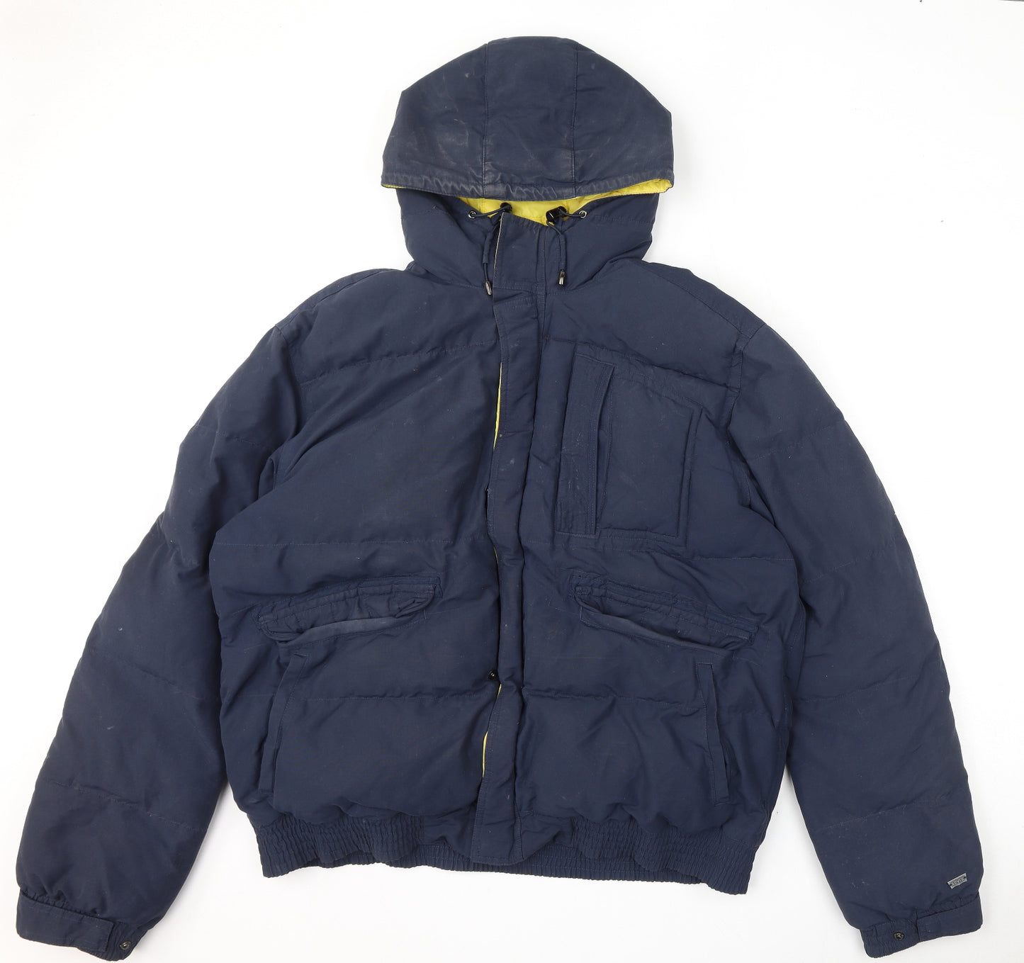 Levi's Mens Blue Puffer Jacket Coat Size XL Snap