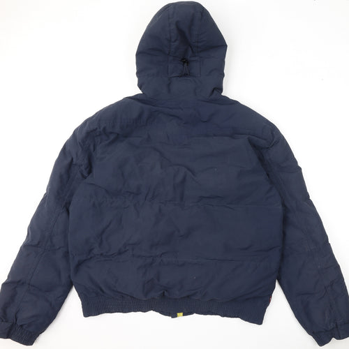 Levi's Mens Blue Puffer Jacket Coat Size XL Snap