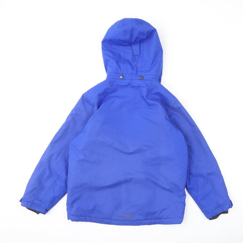TOG24 Boys Blue Rain Coat Coat Size 9-10 Years Zip - All Terrain