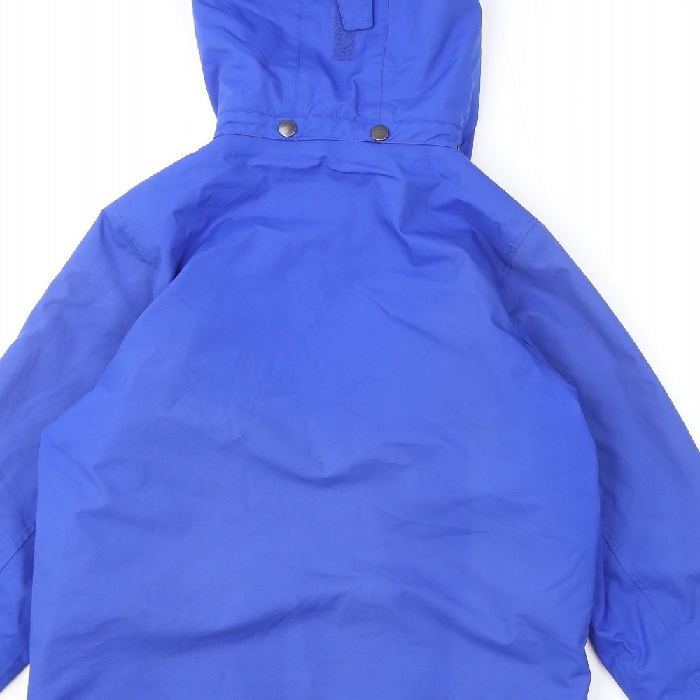 TOG24 Boys Blue Rain Coat Coat Size 9-10 Years Zip - All Terrain