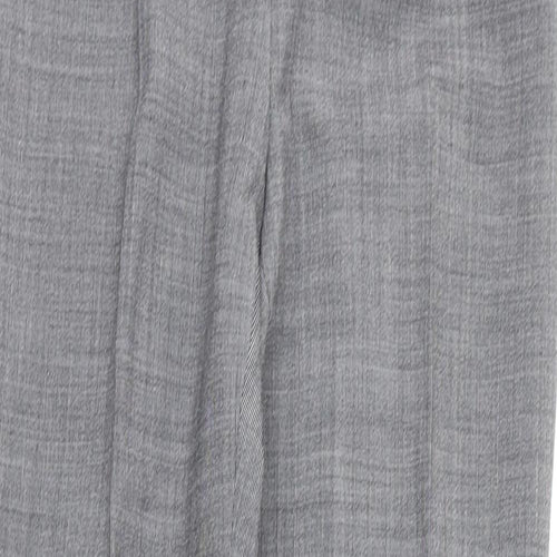 La Redoute Womens Grey Polyester Dress Pants Trousers Size 4 L26 in Regular Zip - Pleated