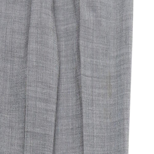 La Redoute Womens Grey Polyester Dress Pants Trousers Size 4 L26 in Regular Zip - Pleated