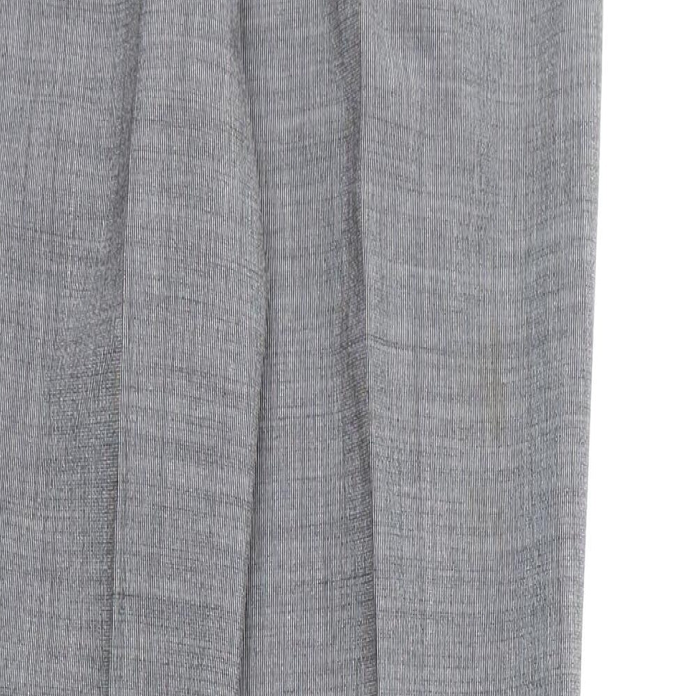 La Redoute Womens Grey Polyester Dress Pants Trousers Size 4 L26 in Regular Zip - Pleated