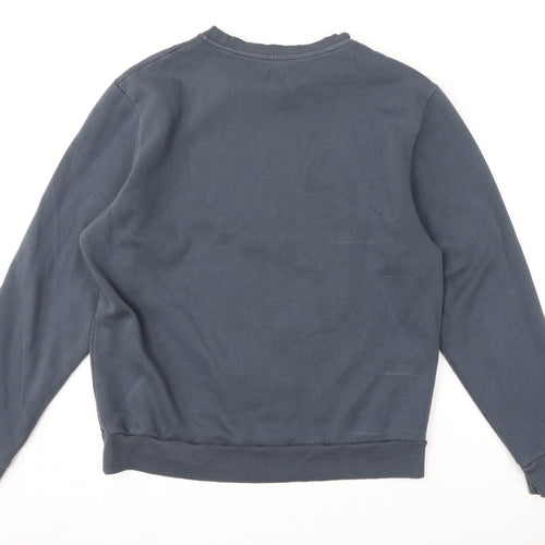 River Island Mens Grey Cotton Pullover Sweatshirt Size L - Svnth