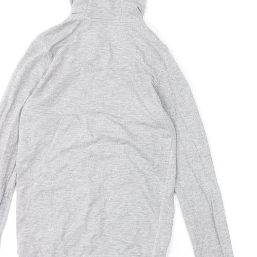 Indigo Girls Grey Cotton Full Zip Hoodie Size 10 Years Zip