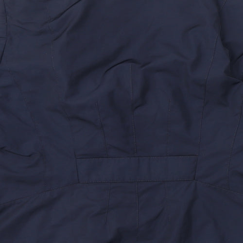 Per Una Womens Blue Jacket Coat Size 16 Button