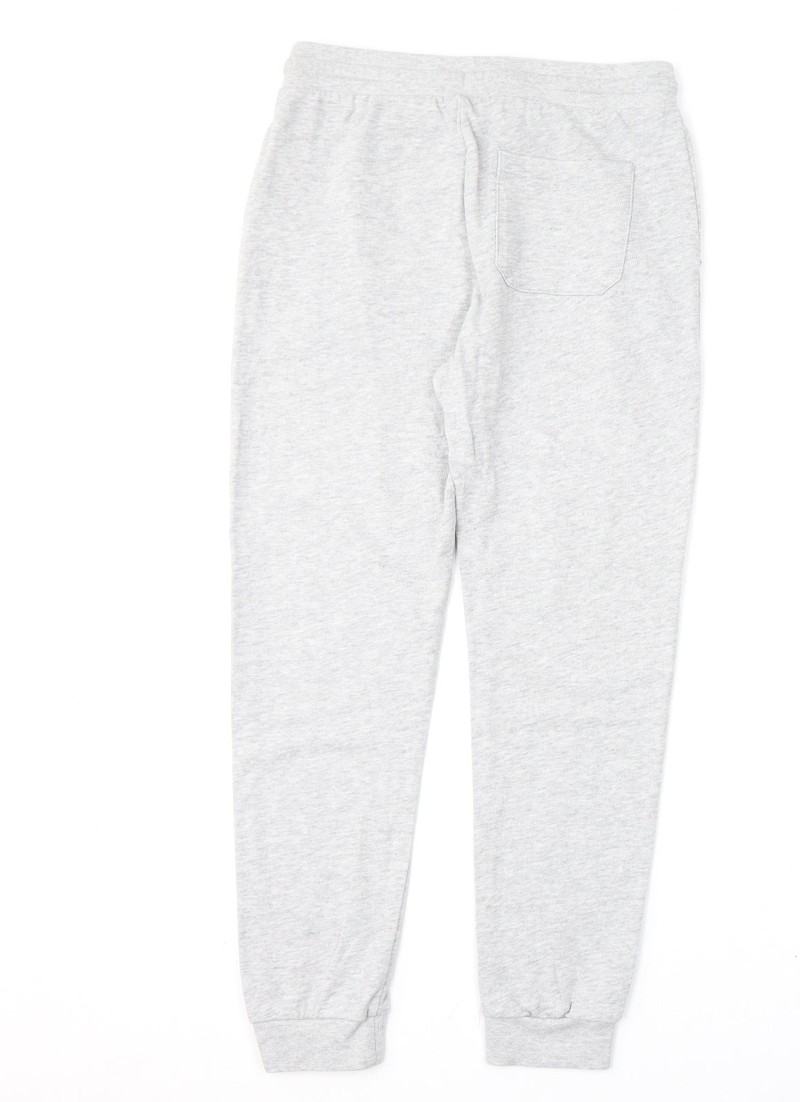 La Redoute Boys Grey Cotton Jogger Trousers Size 14 Years L24 in Regular Drawstring