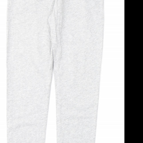 La Redoute Boys Grey Cotton Jogger Trousers Size 14 Years L24 in Regular Drawstring