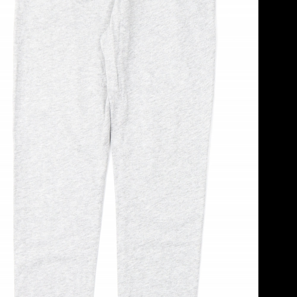 La Redoute Boys Grey Cotton Jogger Trousers Size 14 Years L24 in Regular Drawstring