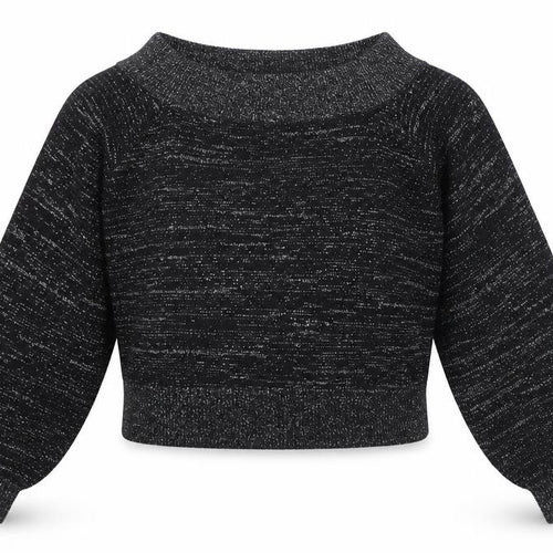 Divided by H&M Womens Black Boat Neck Acrylic Pullover Jumper Size M