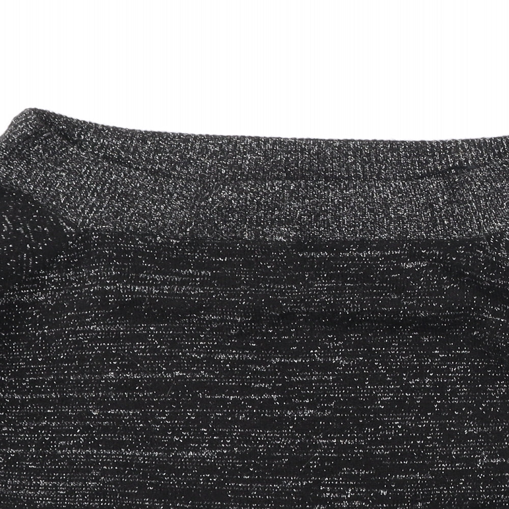 Divided by H&M Womens Black Boat Neck Acrylic Pullover Jumper Size M