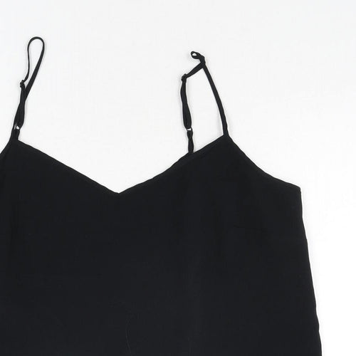 Marks and Spencer Womens Black Polyester Camisole Blouse Size 14 Sweetheart