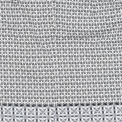 Marks and Spencer Womens Blue Geometric Cotton Straight & Pencil Skirt Size 16 Zip