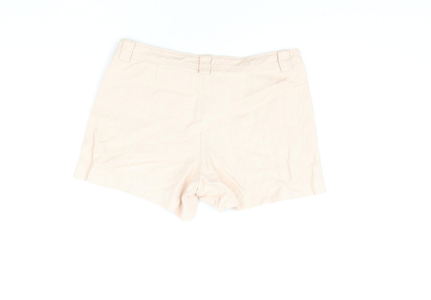 Gigue Womens Pink Linen Basic Shorts Size 12 L4 in Regular Zip