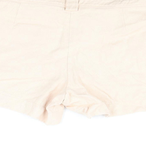 Gigue Womens Pink Linen Basic Shorts Size 12 L4 in Regular Zip