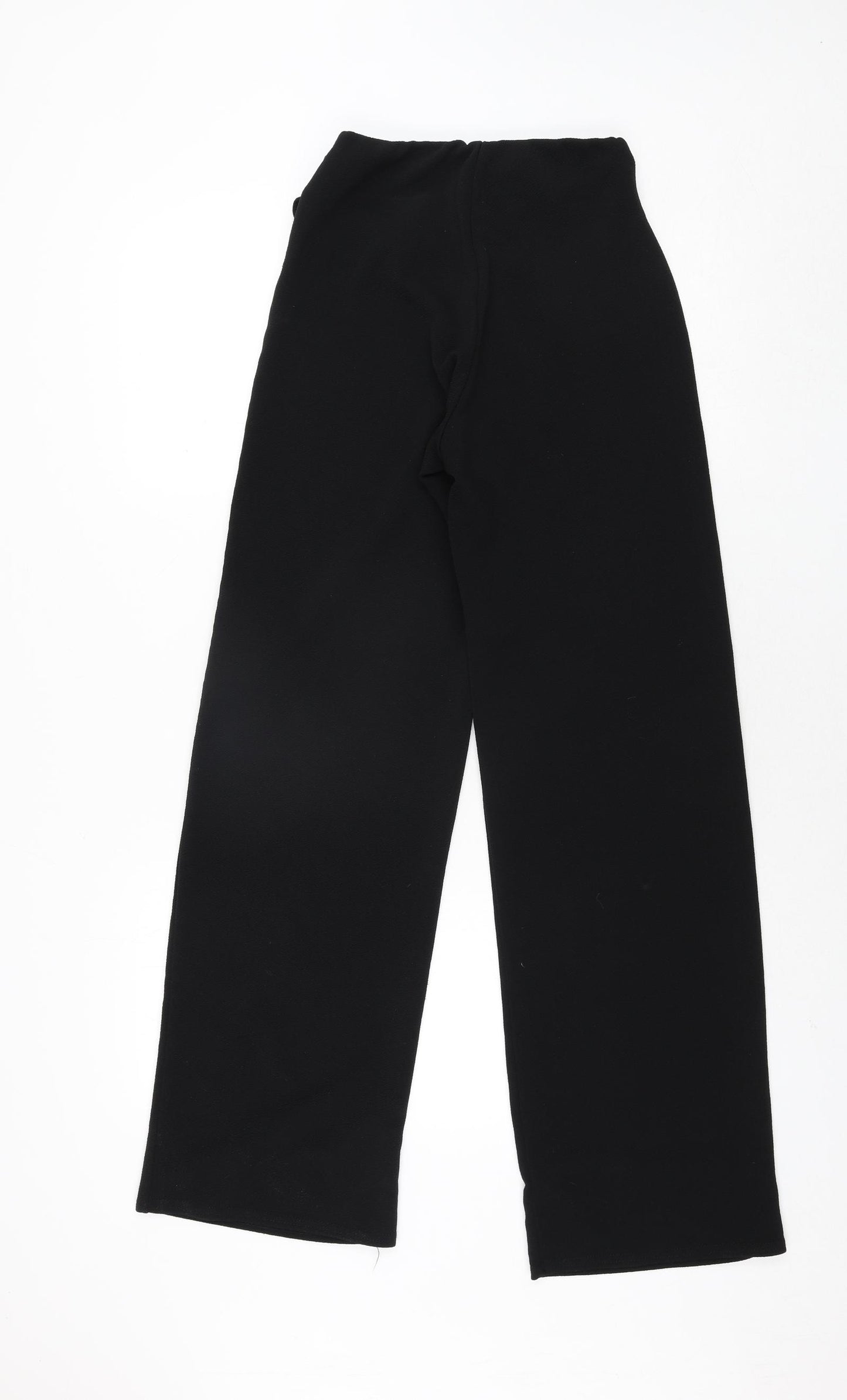 I SAW IT FIRST Womens Black Polyester Trousers Size 8 L32 in Regular - Belted