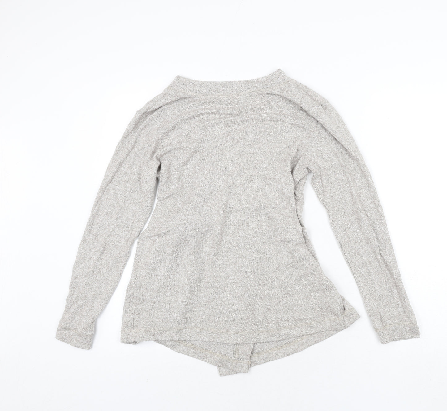 H&M Womens Beige V-Neck Viscose Wrap Jumper Size S