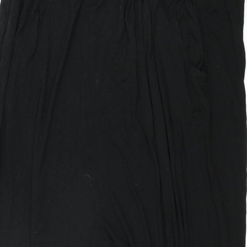 Maine Womens Black Viscose Harem Trousers Size 22 L28 in Regular
